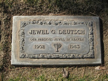 Deutsch, Jewel gravesite