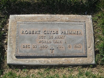 Primmer, Robert Clyde gravesite
