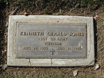 Jones, Kenneth Gerald gravesite
