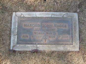 Tagge, Harold John gravesite