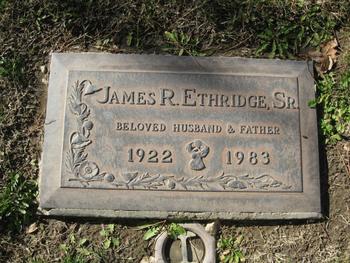 Ethridge, James Richard gravesite