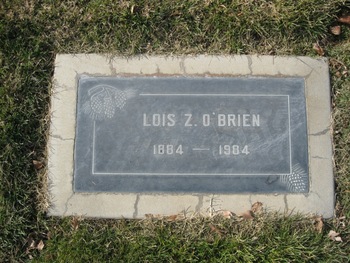 O'Brien, Lois Zelma gravesite