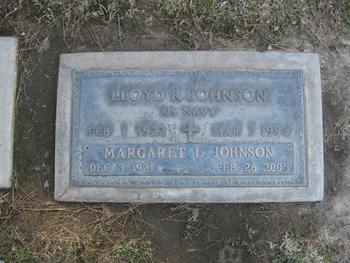 Johnson, Lloyd Robert gravesite