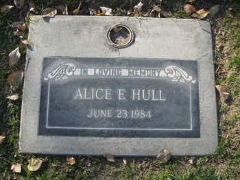 Hull, Alice Elizabeth gravesite