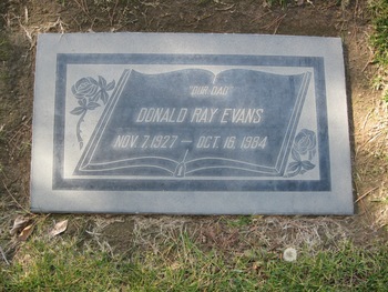 Evans, Donald Ray gravesite