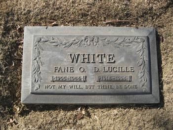 White, Fane O. gravesite