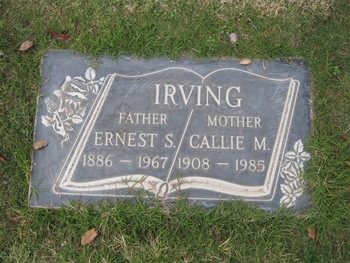Irving, Callie May gravesite