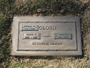 Cloud, Merle Dean gravesite