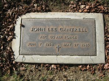 Cantrell, John Lee gravesite