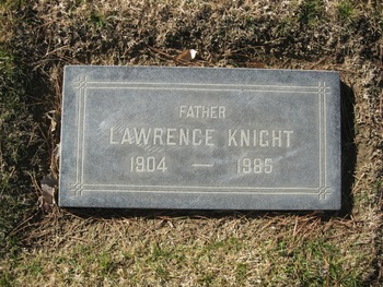 Knight, Lawrence gravesite