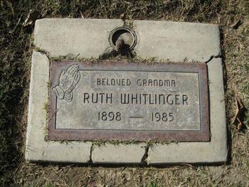 Whitlinger,   Edna Ruth gravesite