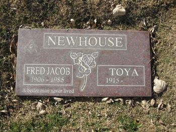 Newhouse, Fred Jacob gravesite
