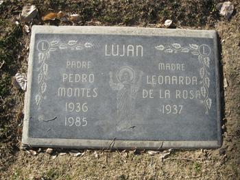 Lujan, Pedro Montes gravesite