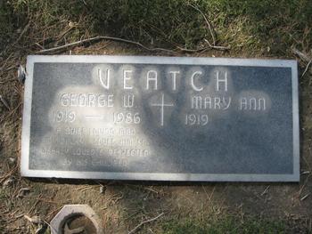 Veatch,   George Warner gravesite