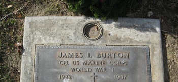 Burton, James Leonard gravesite