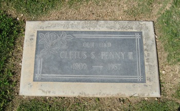 Penny, III Cletus Sylvester gravesite