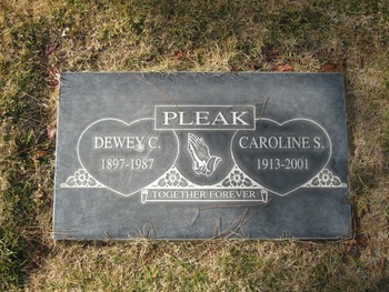 Pleak, Dewey Calvin gravesite