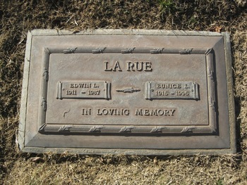 La Rue, Edwin Lewis gravesite
