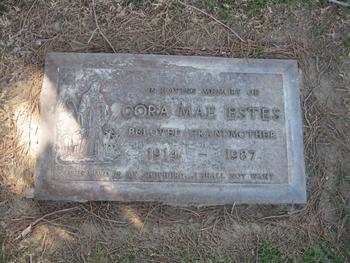 Estes, Cora Mae gravesite