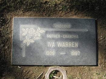 Warren, Iva Pearl gravesite