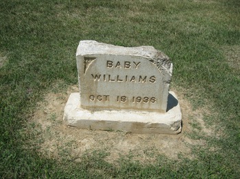 Williams, Baby gravesite