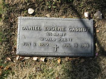 Cassidy, Daniel Eugene gravesite
