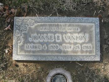 Vanlon, Joanne Barbara gravesite
