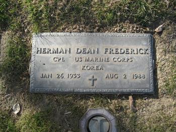 Frederick, Herman Dean gravesite