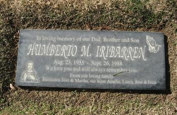 Iribarren, Humberto Monarrez gravesite