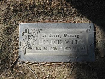 White, Lee Lois gravesite