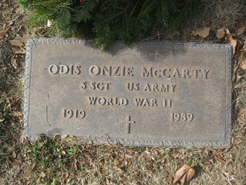 McCarty, Odis Onzie gravesite