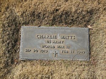 Watts, Charlie gravesite