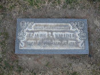 Walliser, Flaudie Lena gravesite