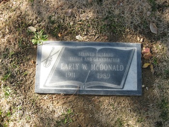 McDonald, Early W. gravesite