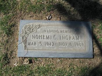 Ingram, Nohemi G. gravesite