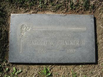 Chalker, II Harold Warren gravesite
