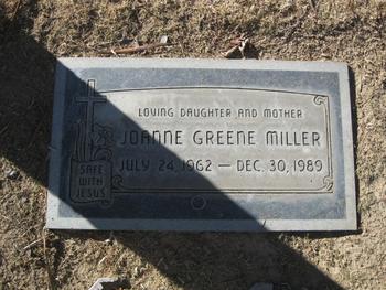 Miller, Joanne gravesite
