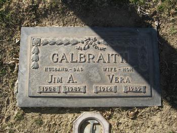 Galbraith, Jim Anderson gravesite