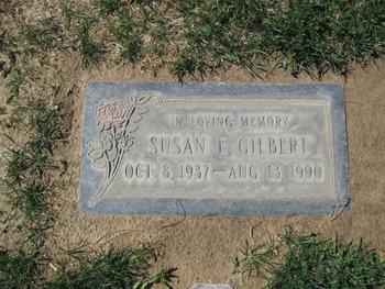 Gilbert, Susan Edith gravesite