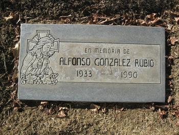 Rubio, Alfonso Gonzalez gravesite