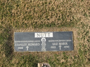 Nutt, Luz Maria gravesite