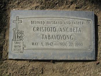 Tabayoyong, Cristoto Ancheta gravesite