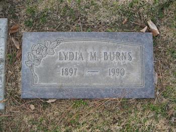 Burns, Lydia Maria gravesite
