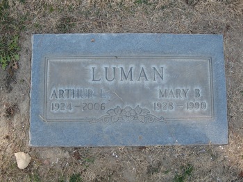 Luman, Mary Belle gravesite