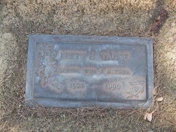 Tagge, Betty Joan gravesite