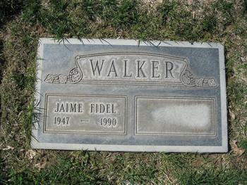 Walker, Jaime Fidel gravesite