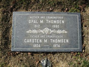 Thomsen, Opal Lucille gravesite