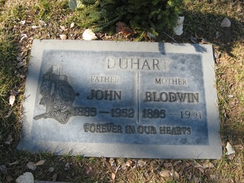 Duhart, Blodwin ('Lottie') gravesite