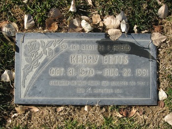 Betts, Kerry David gravesite