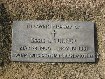 Turner, Essie L. gravesite